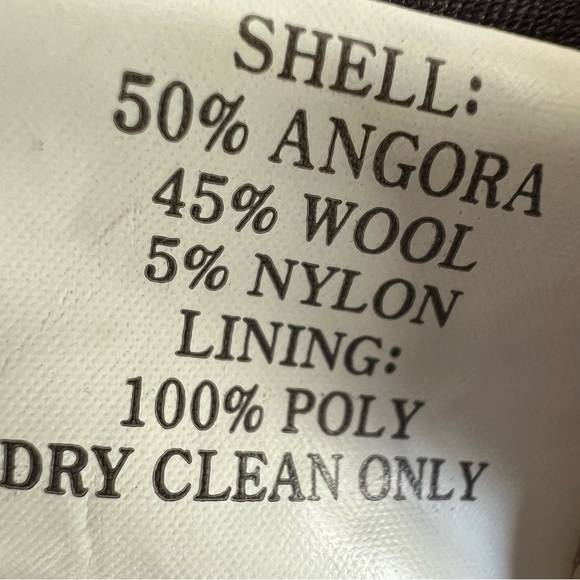 Marshall Field’s / Mid Length, Black Wool Coat / Size 16 - Picture 6 of 8